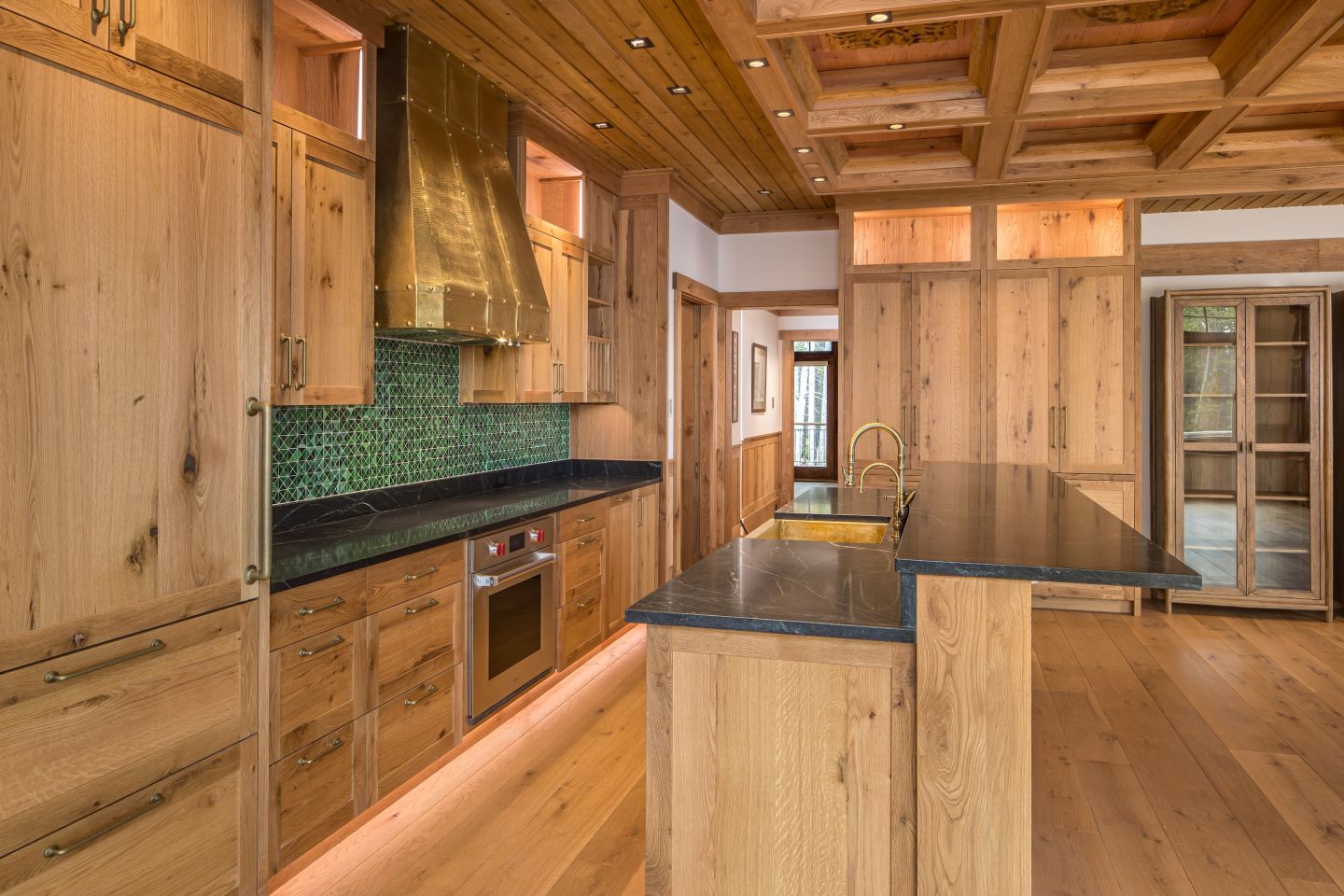 Main floor kitchen cabinetry — Montana private residence
